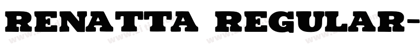 Renatta Regular字体转换
